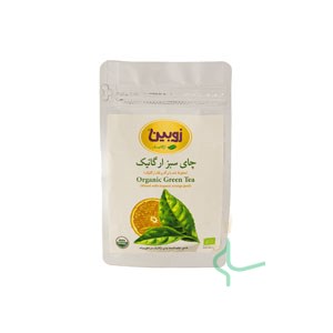 چای سبز با برگه پرتقال ارگانیک زوبین 100 گرم