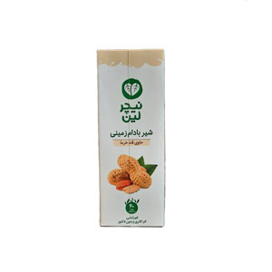 شیر بادام زمینی با قند خرما نیچرلین 1 لینر
